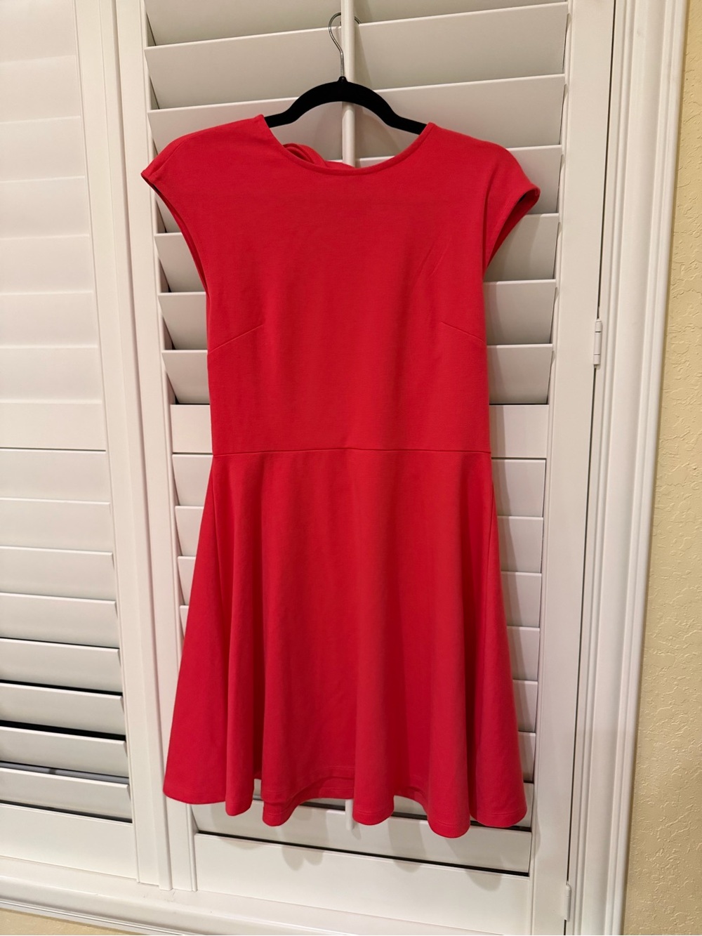 GAP Girls Red Fit & Flare Cap-Sleeve Dress